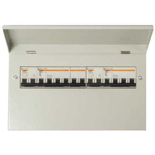 Scatola di distribuzione elettrica con 14 moduli 17,5 mm IP40 per SPN a scarico metallico