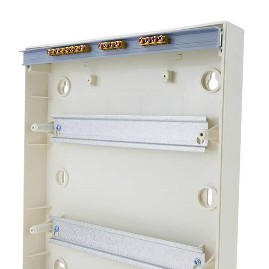 Caja de distribución eléctrica de 24 módulos de 17.5 mm de superficie de  plástico ABS SPN IP40 - Cablematic
