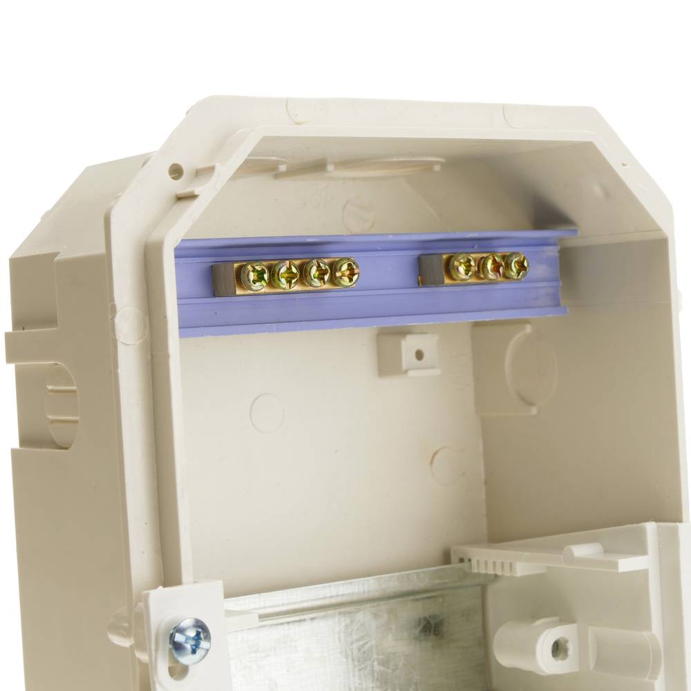 Schaltkasten Elektroverteilerkasten aus 4 Modulen 17,5 mm  Kunststoff ABS für einbetten SPN IP40