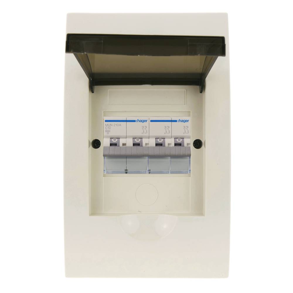 Schaltkasten Elektroverteilerkasten aus 4 Modulen 17,5 mm  Kunststoff ABS für einbetten SPN IP40
