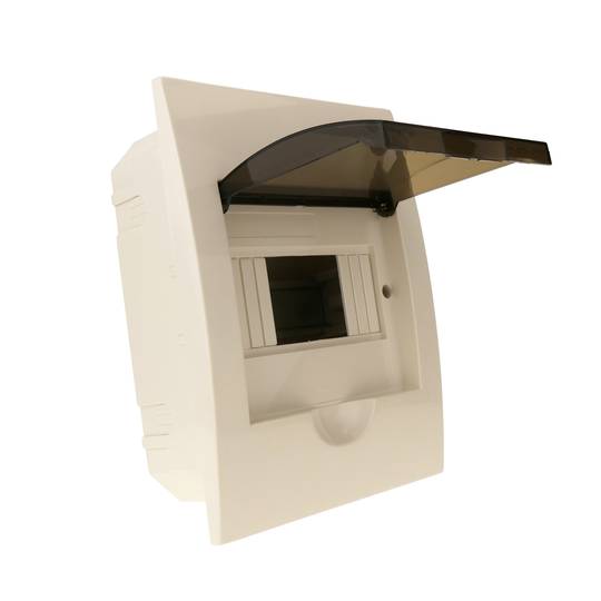 Electrical distribution box 6 modules recessed plastic ABS SPN IP40