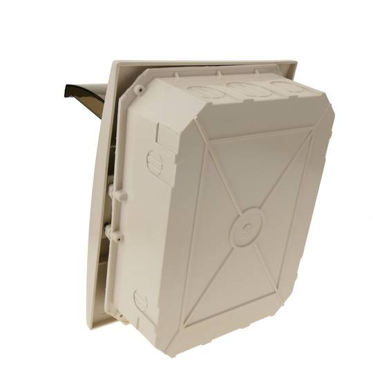 Electrical distribution box 6 modules recessed plastic ABS SPN IP40