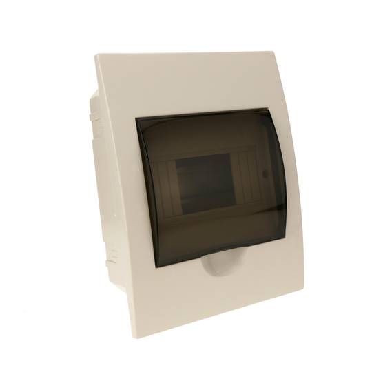Electrical distribution box 6 modules recessed plastic ABS SPN IP40