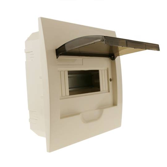 Schaltkasten Elektroverteilerkasten aus 8 Modulen 17,5 mm  Kunststoff ABS für einbetten SPN IP40