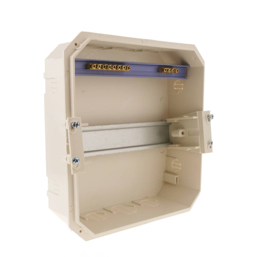 Schaltkasten Elektroverteilerkasten aus 8 Modulen 17,5 mm  Kunststoff ABS für einbetten SPN IP40