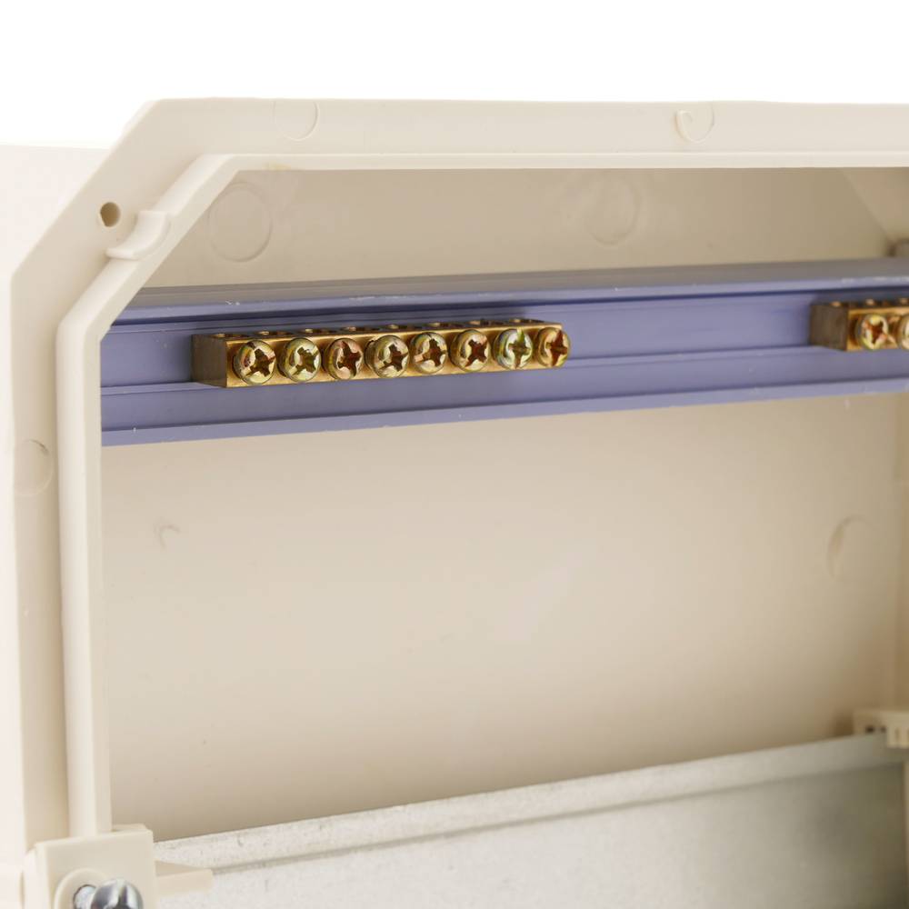 Schaltkasten Elektroverteilerkasten aus 8 Modulen 17,5 mm  Kunststoff ABS für einbetten SPN IP40