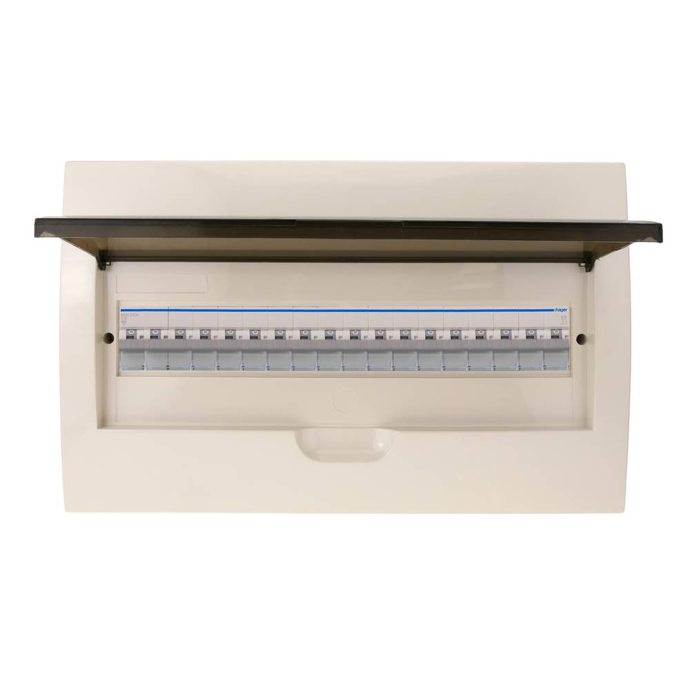 Caixa de distribució elèctrica de 18 mòduls d'encastar de plàstic ABS SPN IP40