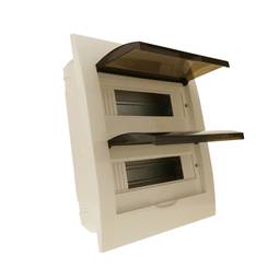Schaltkasten Elektroverteilerkasten aus 24 Modulen 17,5 mm  Kunststoff ABS für einbetten SPN IP40