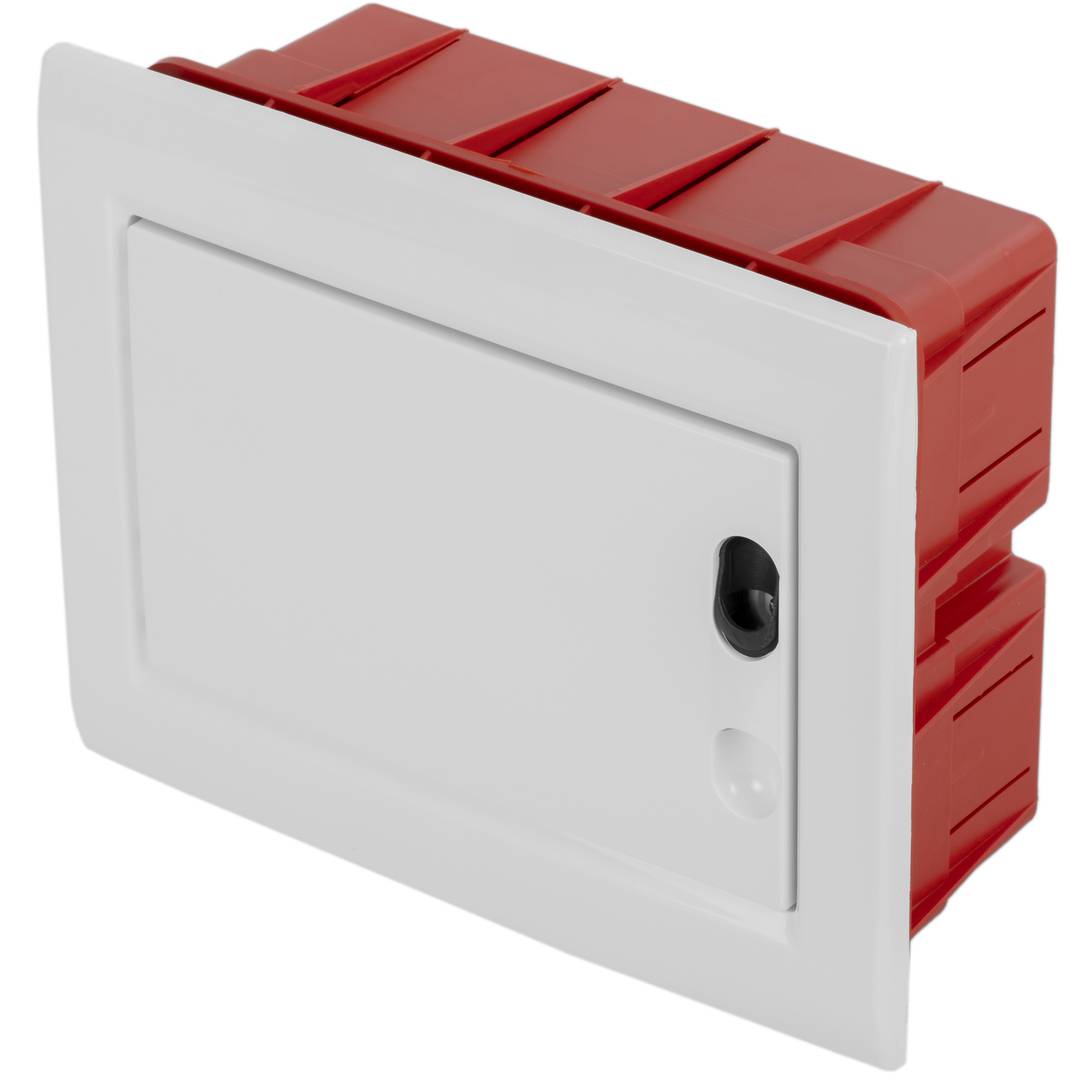 Caja de distribución eléctrica SPN 4M IP40 de superficie de plástico ABS -  Hiper Red
