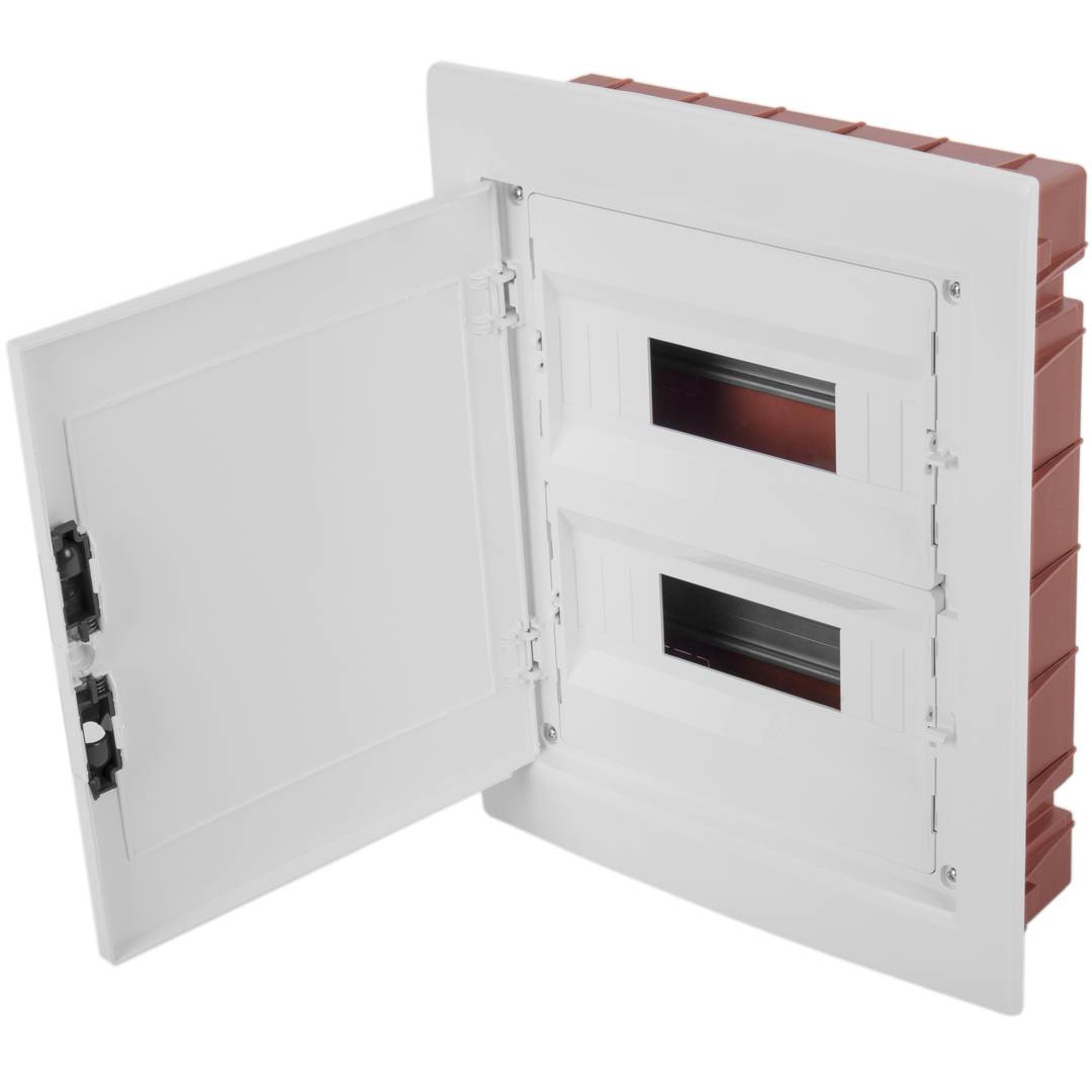 Elektrische verdeelkast van ABS kunststof voor wandmontage met 24 modules