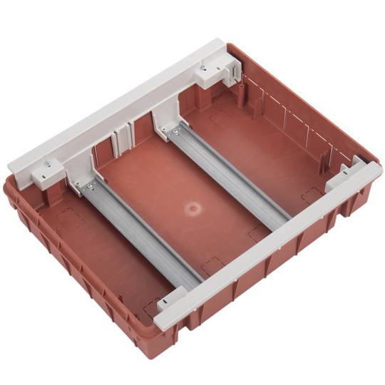 Elektrische verdeelkast van ABS kunststof voor wandmontage met 24 modules