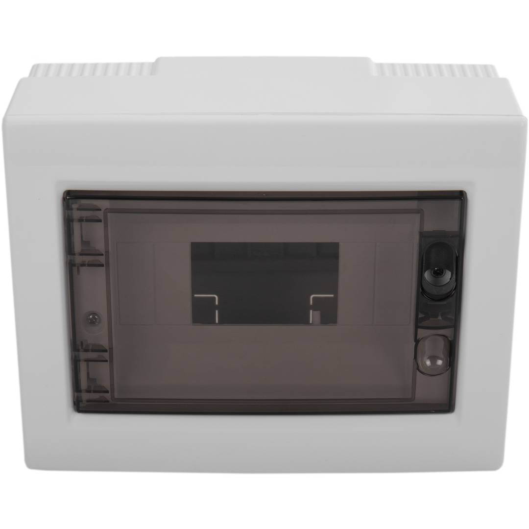 Caja de distribución eléctrica de plástico ABS para superficie de 8 módulos