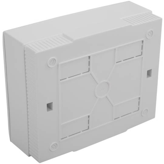 Caja de distribución eléctrica de plástico ABS para superficie de 8 módulos