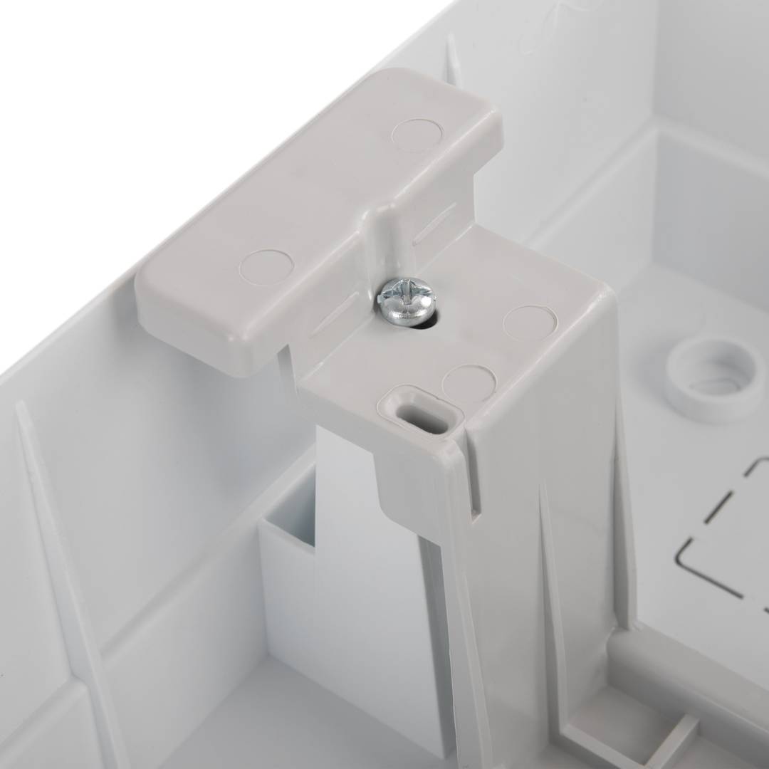 Caja de distribución eléctrica de plástico ABS para superficie de 8 módulos