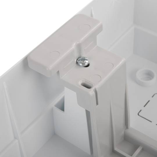 Caja de distribución eléctrica de plástico ABS para superficie de 8 módulos