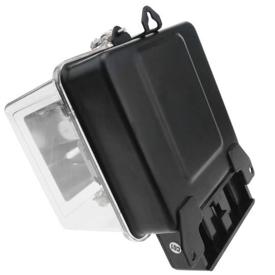 Comptador mesurador d'electricitat monofàsic 10A 230V 50Hz de plàstic transparent 30A màx.