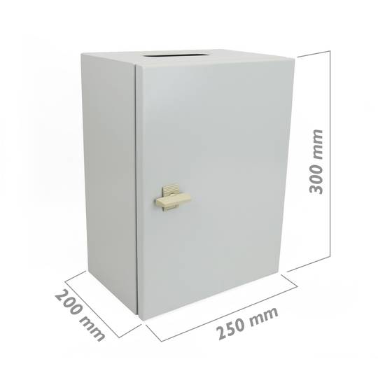 Boîte de distribution électrique en métal IP65 pour montage mural 300x250x200mm