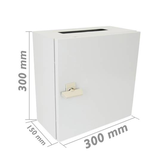 Metalen elektrische verdeelkast met IP65 bescherming voor wandmontage 300x300x150mm