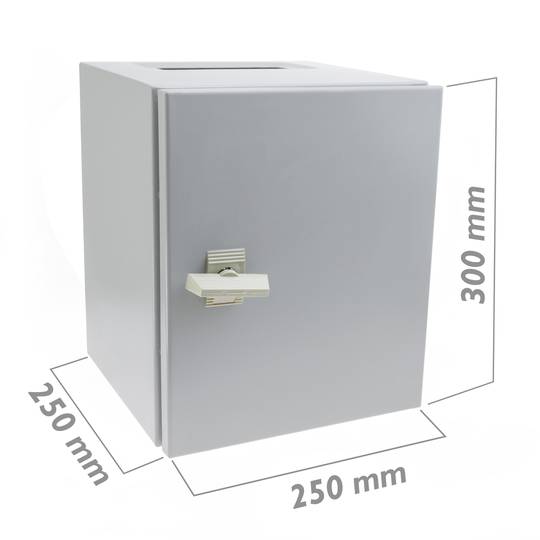 Caixa de distribuição elétrica de metal IP65 para a parede 300x250x250mm montagem