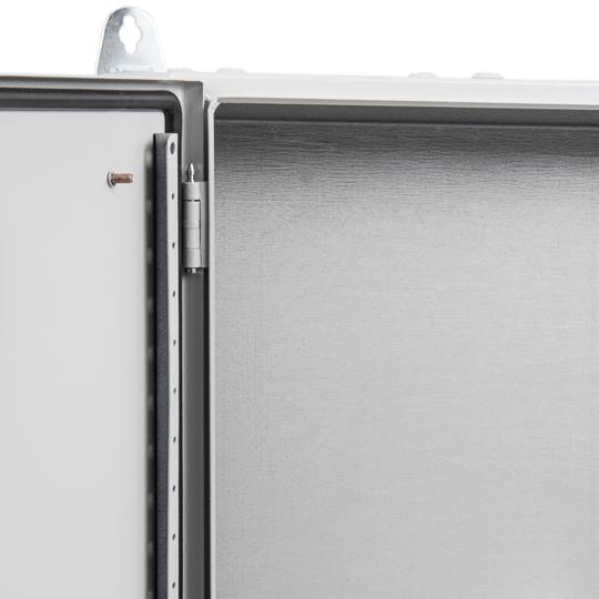 Metal electrical distribution box IP65 for wall mounting 400x300x150mm