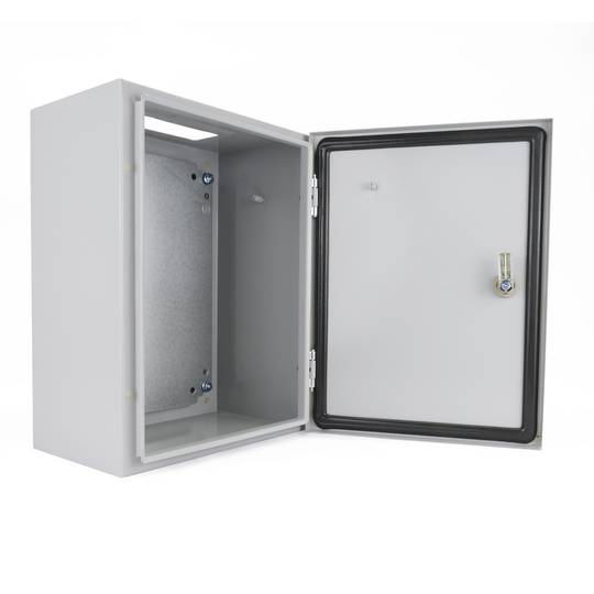 Metal electrical distribution box IP65 for wall mounting 400x300x200mm