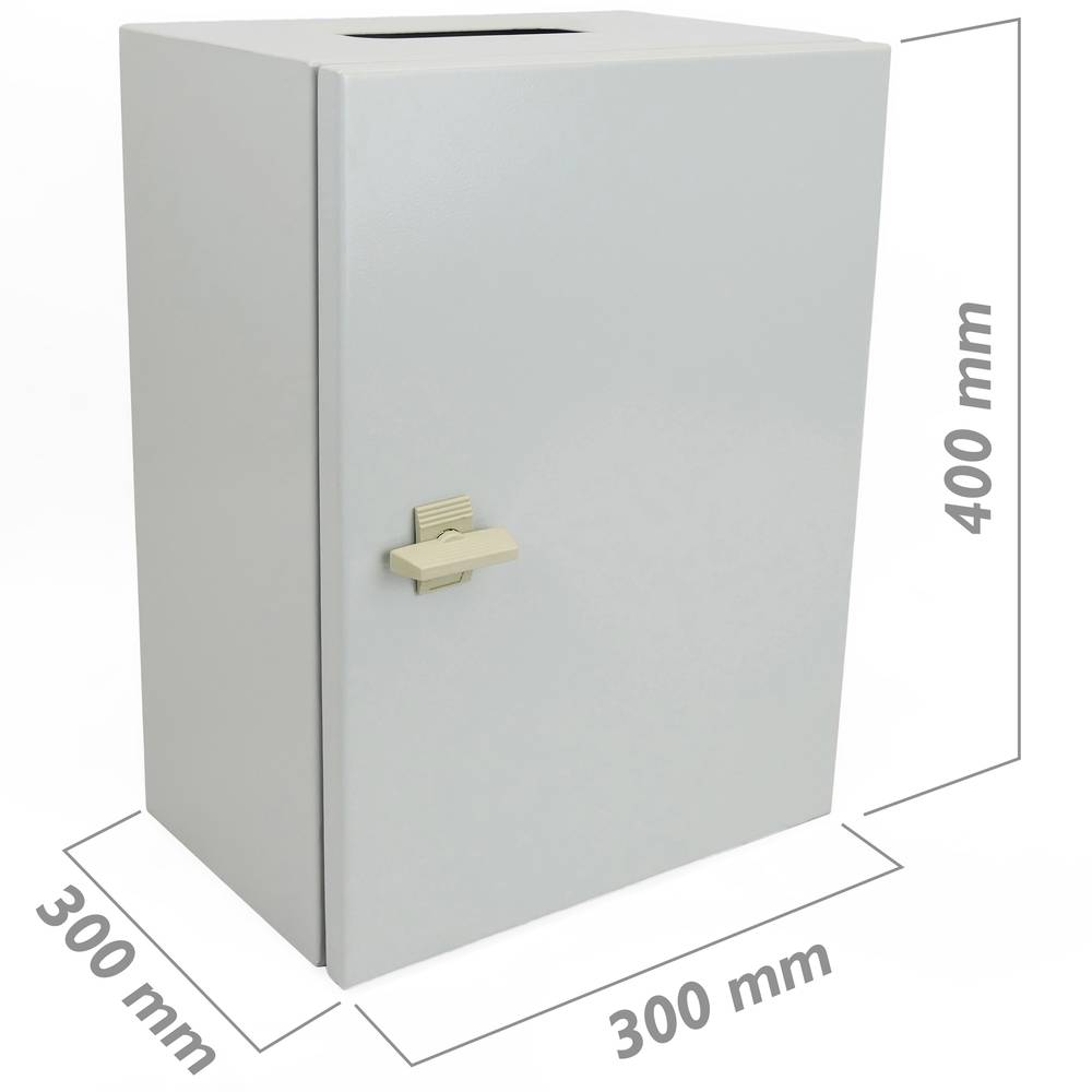 Boîte de distribution électrique en métal IP65 pour montage mural 400x300x300mm