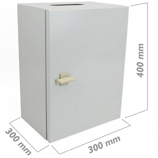 Boîte de distribution électrique en métal IP65 pour montage mural 400x300x300mm
