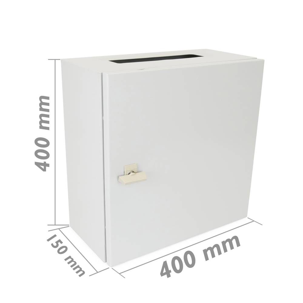 Scatola di distribuzione elettrica di metallo IP65 per il montaggio a parete 400x400x150mm