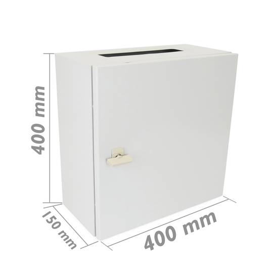 Scatola di distribuzione elettrica di metallo IP65 per il montaggio a parete 400x400x150mm