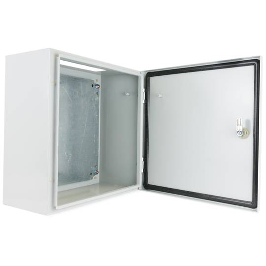 Metal electrical distribution box IP65 for wall mounting 400x400x200mm