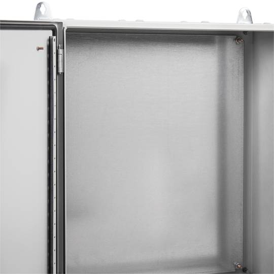 Coffret de distribution électrique en métal avec protection IP66 pour fixation murale 300x350x150mm