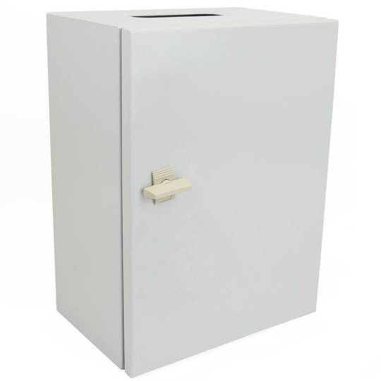 Metal electrical distribution box with IP65 protection for wall mounting 500x300x200mm