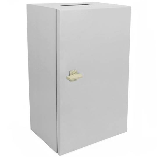 Caja de distribución eléctrica metálica con protección IP65 para fijación a pared 500x300x250mm