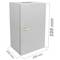 Caja de distribución eléctrica metálica con protección IP65 para fijación a pared 500x300x250mm