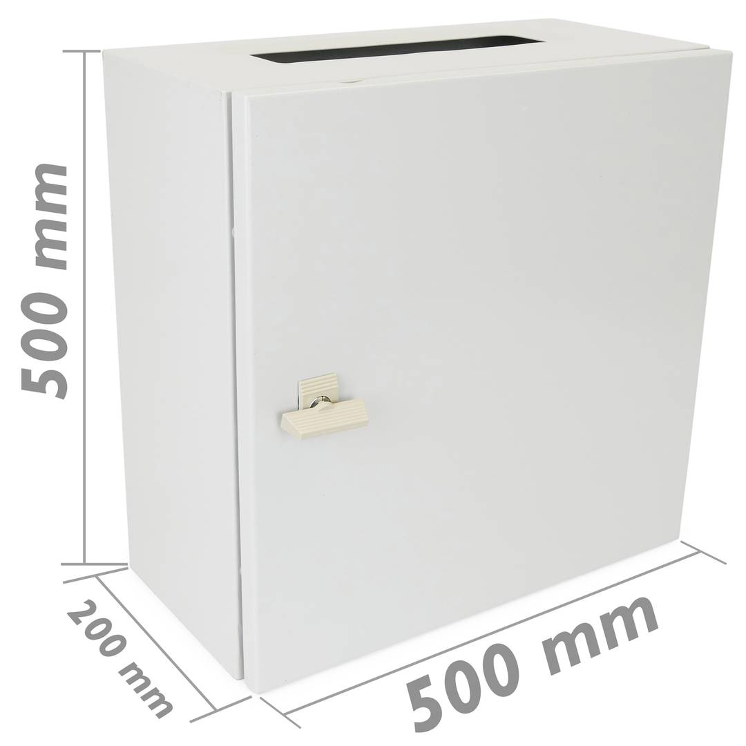 Boîte de distribution électrique en métal IP65 pour montage mural 500x500x200mm
