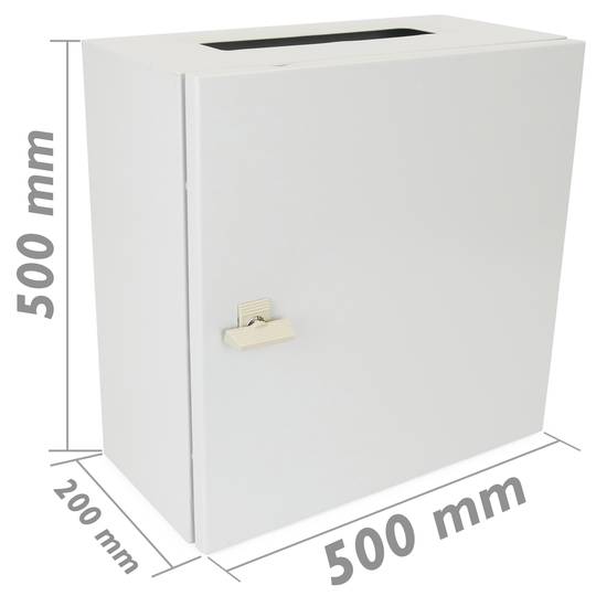 Boîte de distribution électrique en métal IP65 pour montage mural 500x500x200mm