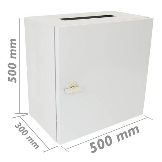 Scatola di distribuzione elettrica di metallo IP65 per il montaggio a parete 500x500x300mm
