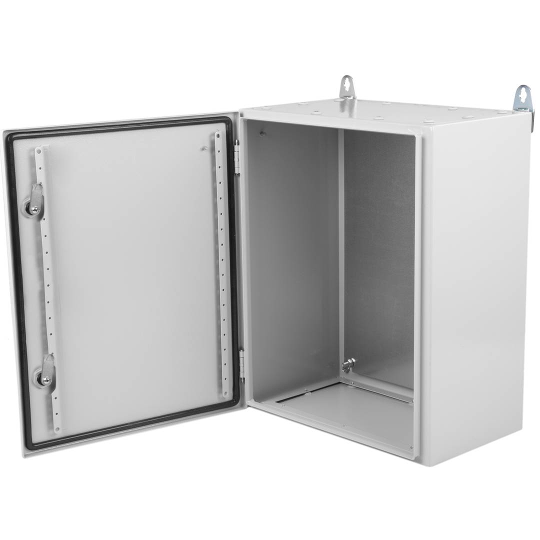 Metal electrical distribution box with IP66 protection for wall fixing ...