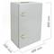 Caja de distribución eléctrica metálica con protección IP65 para fijación a pared 800x600x200mm