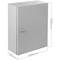 Caja estanca metálica de distribución eléctrica con protección IP54 para fijación a pared 300x200x400mm