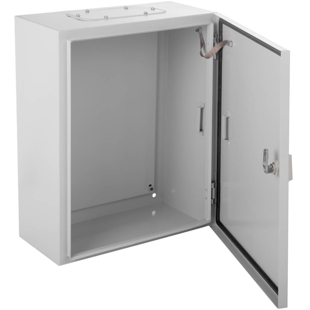 Caja estanca metálica de distribución eléctrica con protección IP54 para fijación a pared 300x200x400mm