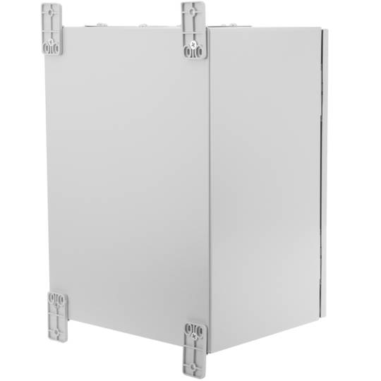 Caja de distribución eléctrica metálica con protección IP54 para fijación a pared 300x400x250mm