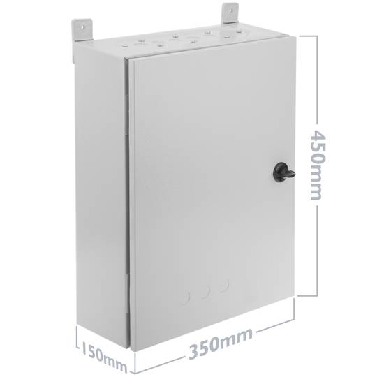 Armario eléctrico metálico con protección IP54 para pared 400x500x250mm