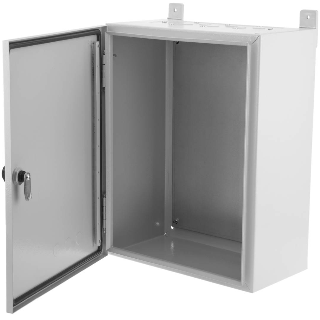 Caja estanca metálica de distribución eléctrica con protección IP54 para  fijación a pared 250x150x200mm - Cablematic