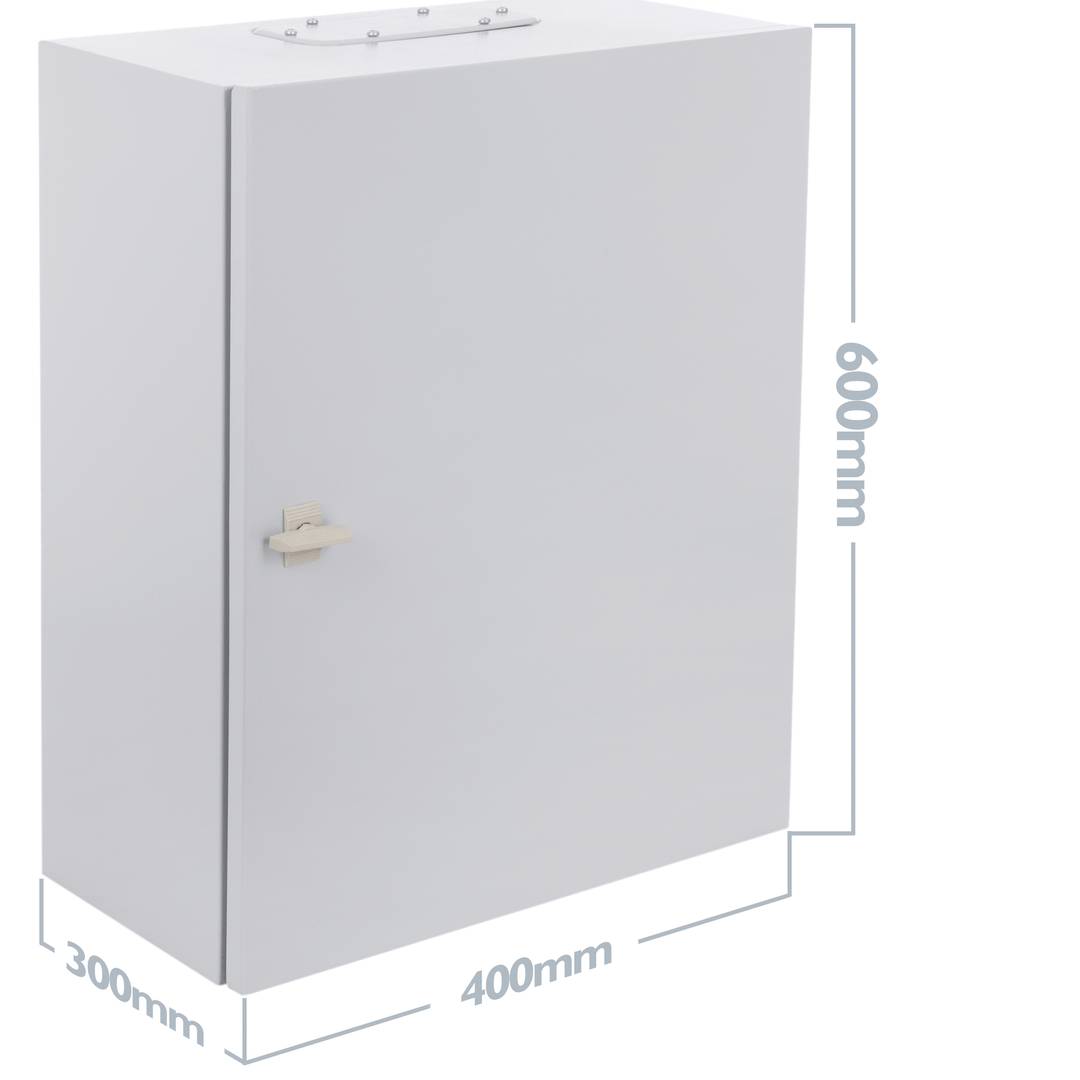 Metalowa skrzynka rozdzielcza o stopniu ochrony IP54 do mocowania na ścianie 400x600x300mm