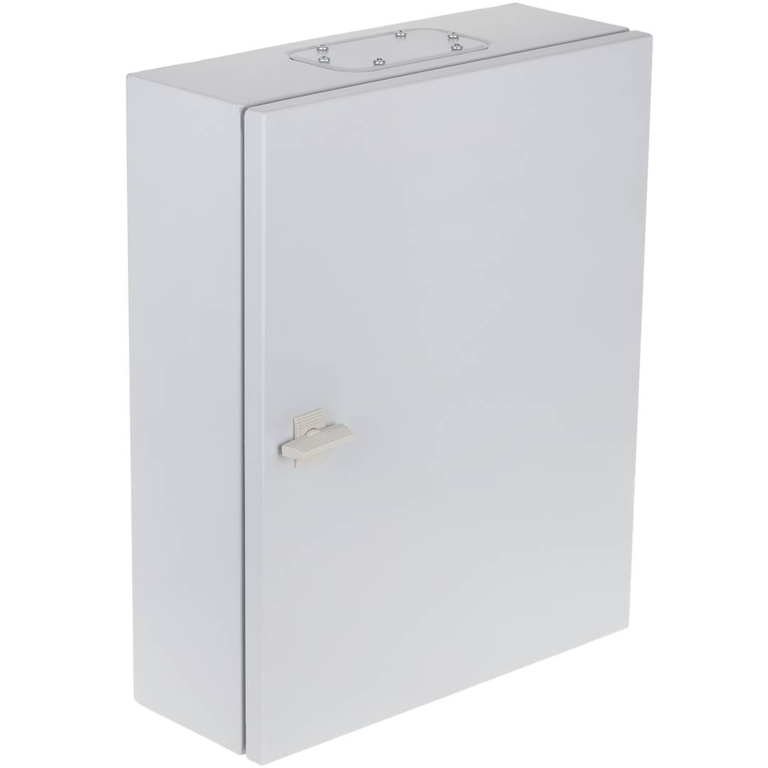 Caixa de distribuição elétrica metálica com proteção IP54 para fixação na parede 500x400x150mm