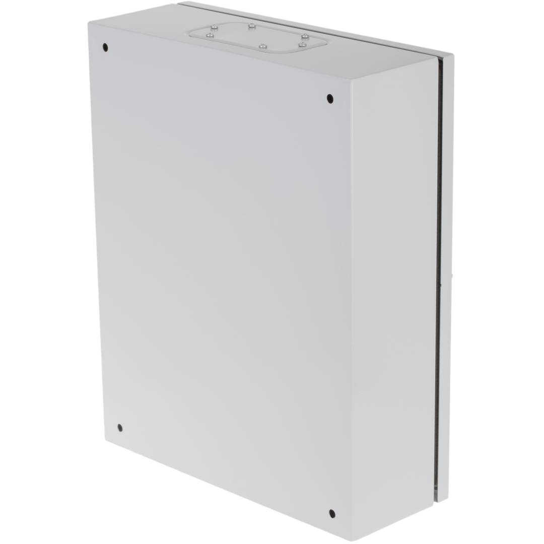 Caixa de distribuição elétrica metálica com proteção IP54 para fixação na parede 500x400x150mm