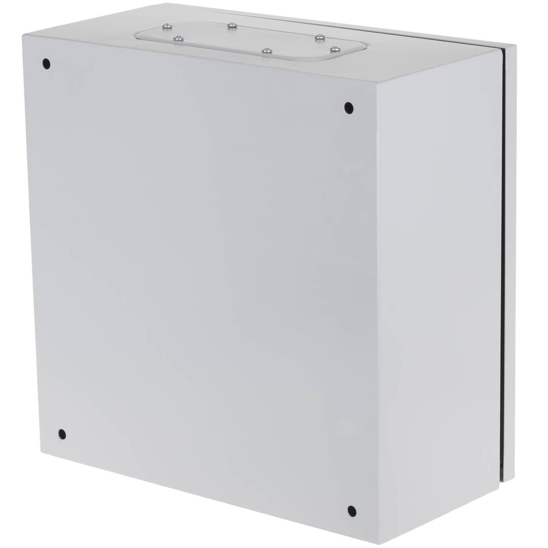 Caixa de distribució elèctrica metàl·lica amb protecció IP54 per a fixació a paret 500x500x250mm