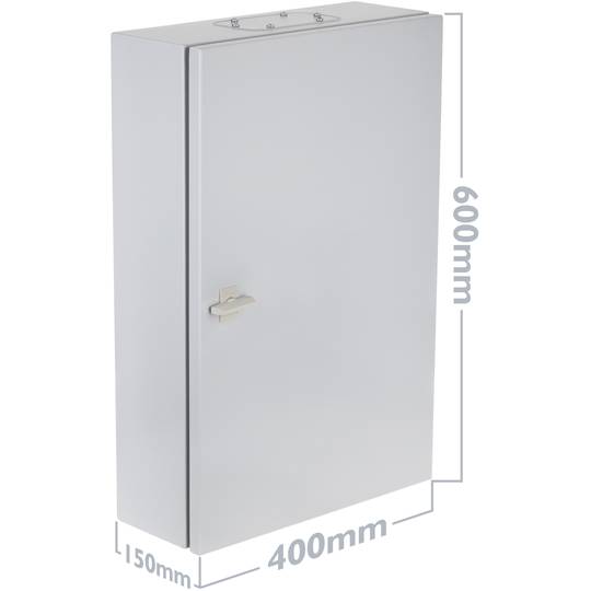 Metalen elektrische verdeelkast met IP54 bescherming voor wandbevestiging 600x400x150mm