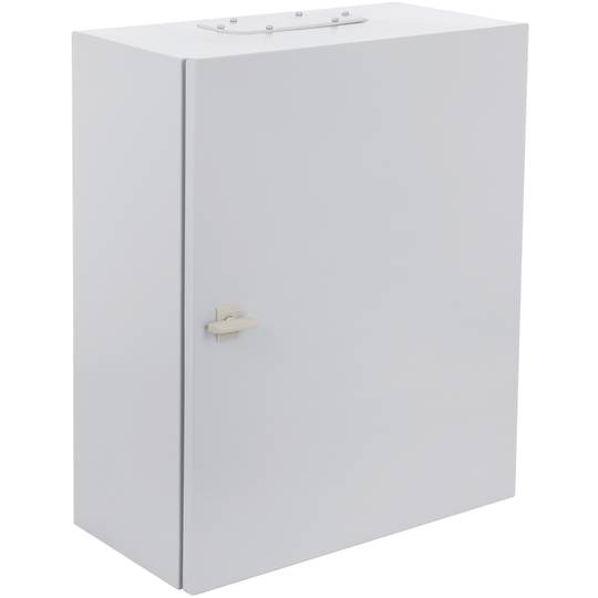 Caixa de distribuição elétrica metálica com proteção IP54 para fixação na parede 600x500x250mm